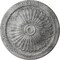 Ekena Millwork Alexa Ceiling Medallion (Fits Canopies up to 3"), 15"OD x 1 3/4"P, Ultra Pure White Crackle CM14AXUWC - alternate 1